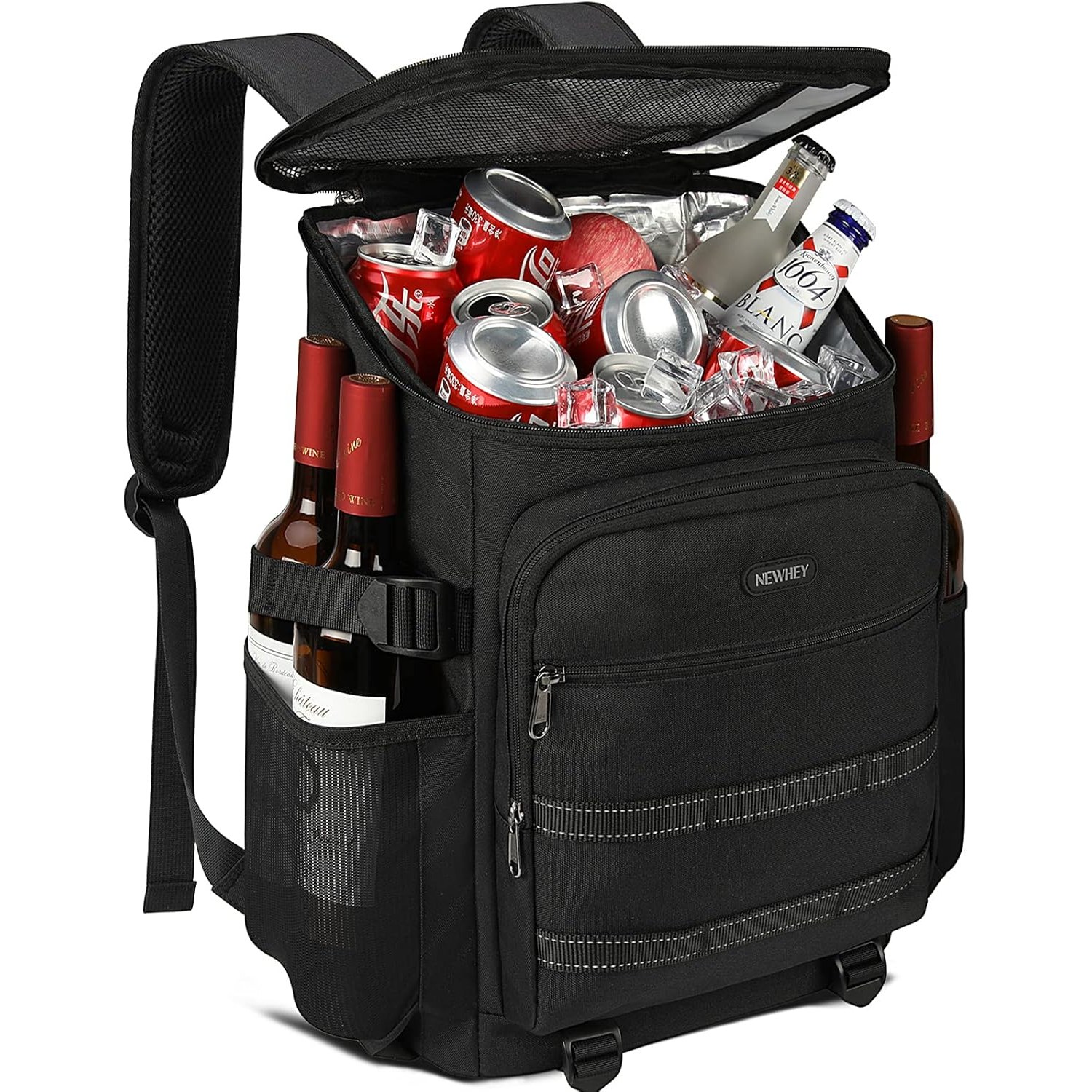 NEWHEY black cooler backpack shown from the front